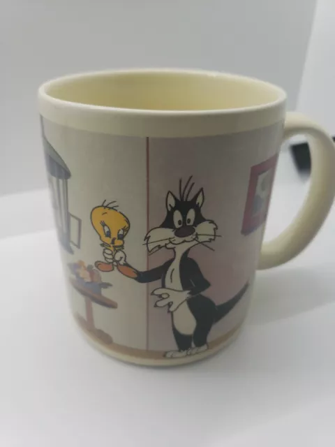 Sylvester & Tweety Bird Mug "Birds Anonymous"  Warner Bros. 1957 Euc