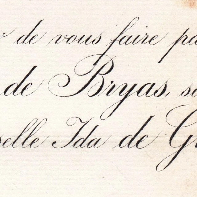 JACQUES JEAN BAPTISTE De Bryas 1881 Ida De Gramont EUR 24,00 PicClick FR