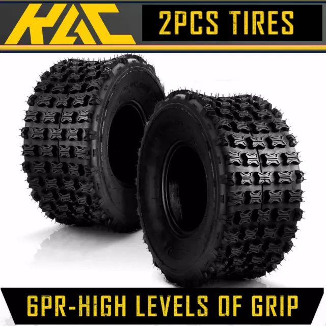 2PC 22x10-9 22x10x9 Quad ATV All Terrain AT 6 Ply Tires A027 UTV Go-Kart OffRoad