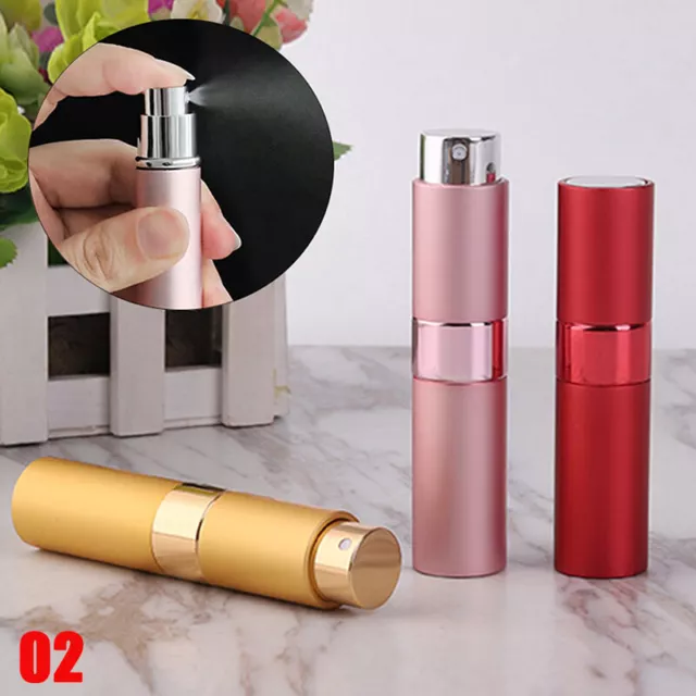 Refillable Perfume Atomiser 5/8/10/12ml Spray Pump Portable Bottles Travel Mini 3