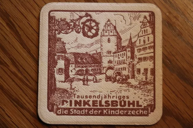 Uralter seltener Bierdeckel Brauhaus Dinkelsbühl GEHRING & HÖHENBERGER 2