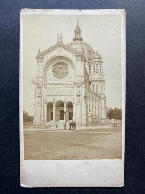 France, Paris, Église Saint-Augustin, vintage albumen print, ca.1870 Tirage vint