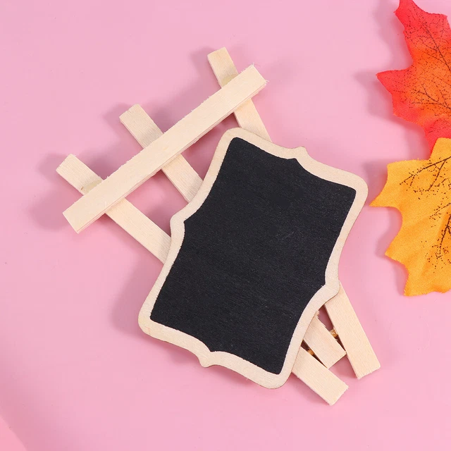 1 pieza Creativa Mini Mensaje de Madera Placa Memorativa Pequeña Pizarra de Escritorio Pequeña