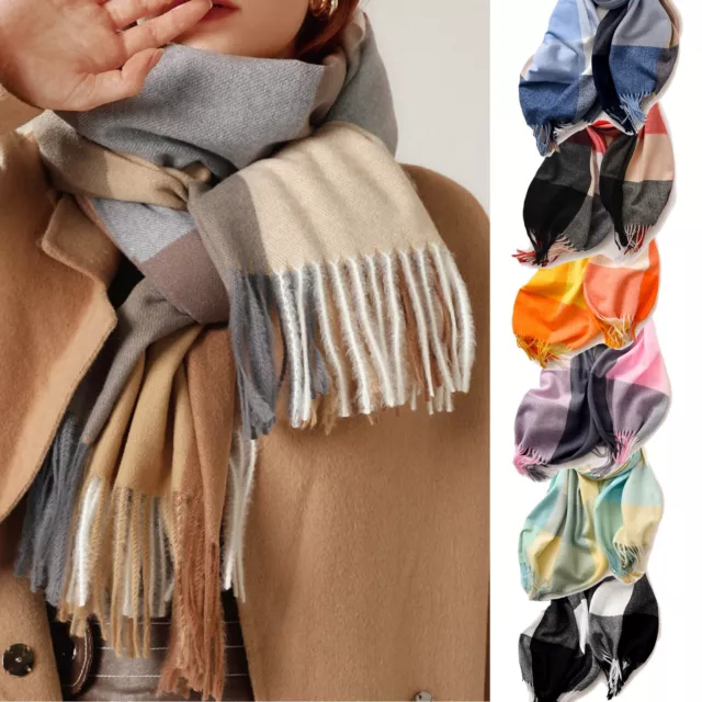 Cashmere Blend Scarf Women Ladies Winter Warm Long Soft Wool Shawl Wrap Pashmina