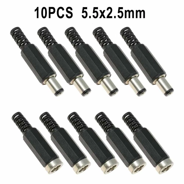 6,35mm Mono Guitare Prise Jack Socket,10pcs 6.35mm Guitare Prise Stéréo Jack Connecteur,Mono Jack Socket Stratocaster,Connecteur de Remplacement Femelle Montage Sur Panneau pour Bass Electric