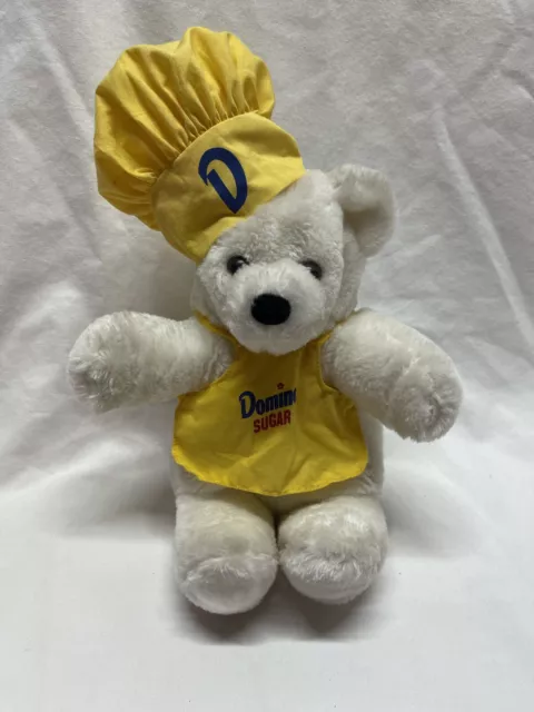 Vintage 1988 DOMINO SUGAR Bear in a Bag Reversible Toy Commonwealth 8" Plush