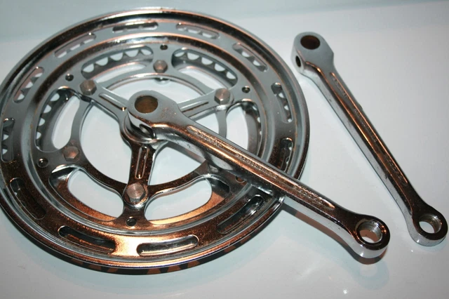 Pédalier Vintage A.Duprat Professionnel Années 50 – Double Plateau Acier 170mm