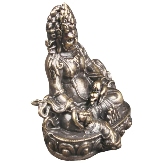 Brass Huang Caishen Buddha Ornaments Buddhism Statue Sculptures