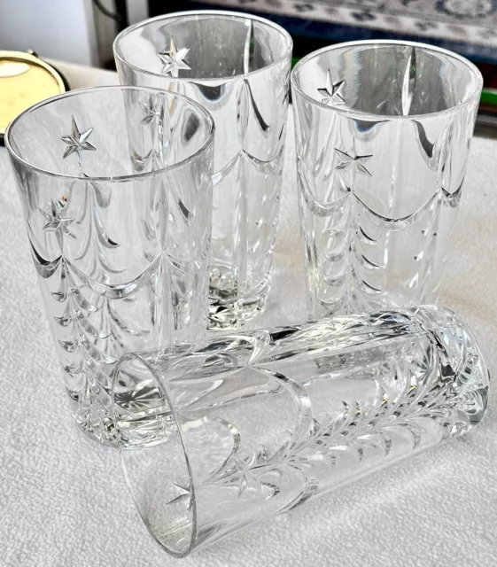 Gorham O'Tannenbaum Highball Tumblers  Lead Crystal Set of 4