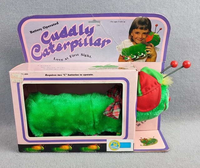 CUDDLY CATERPILLER 1984 BATTERY OPERATED Commonwealth NOT WORKING