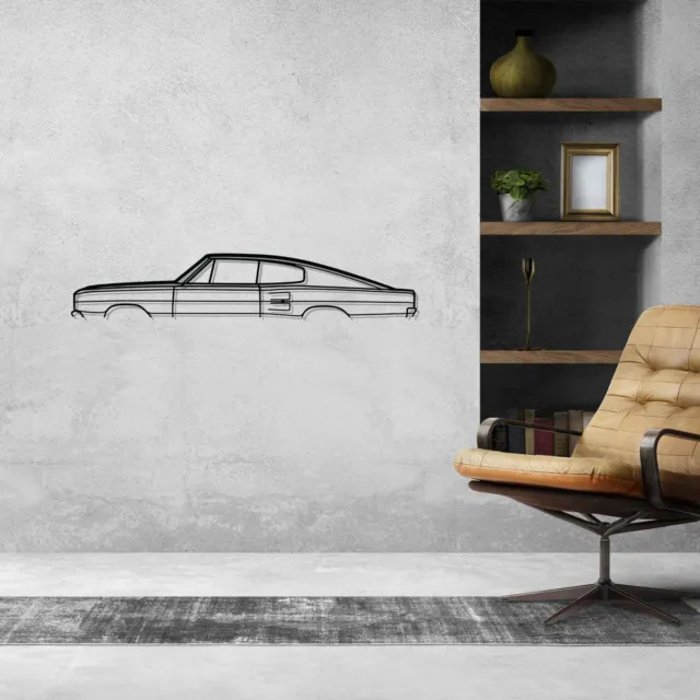 Wall Art Home Decor 3D Acrylic Metal Car Auto Poster USA Silhouette Charger
