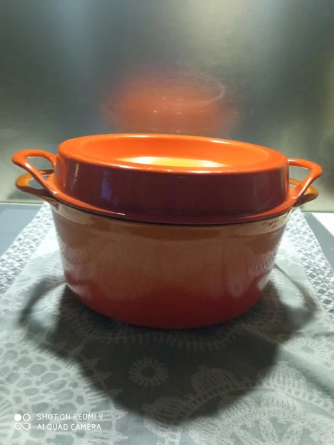 COCOTTE COUSANCES LE CREUSET doufeu orange N°12 - Arts de la table