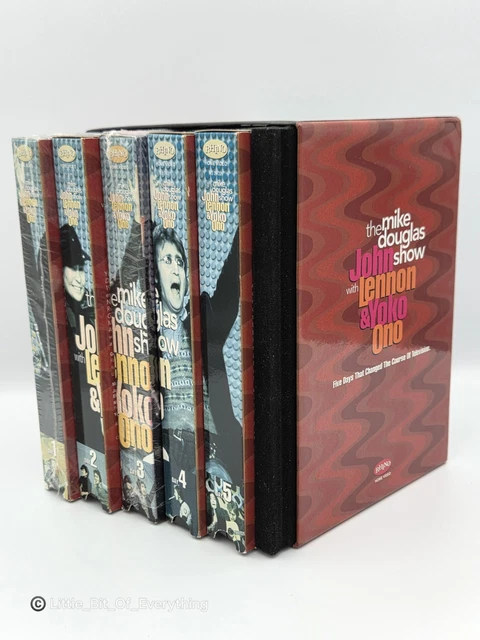 THE MIKE DOUGLAS Show with John Lennon & Yoko Ono-5 VHS Set w