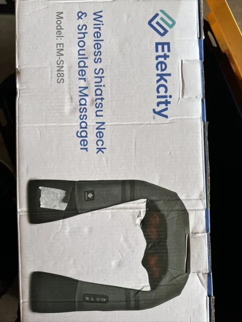 Etekcity EM-SN8S Black Wireless Shiatsu Neck & Shoulder Massager Used
