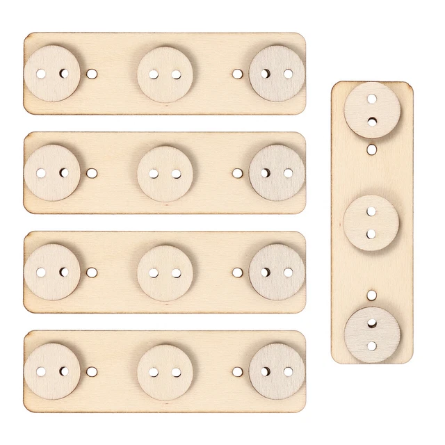 5 set divertenti chip di legno fai da te set giocattolo bambini artigianato giocattolo fai da te graff