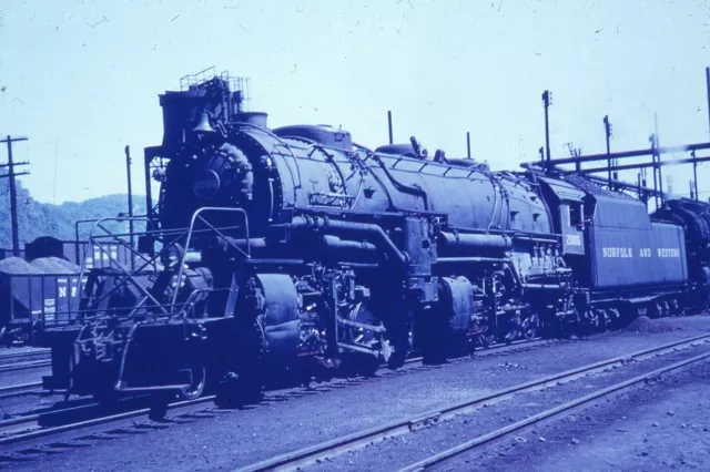 Duplicate  Train Slide Norfolk & Western 2-8-8-2 #2006 09/1954 Portsmouth Ohio