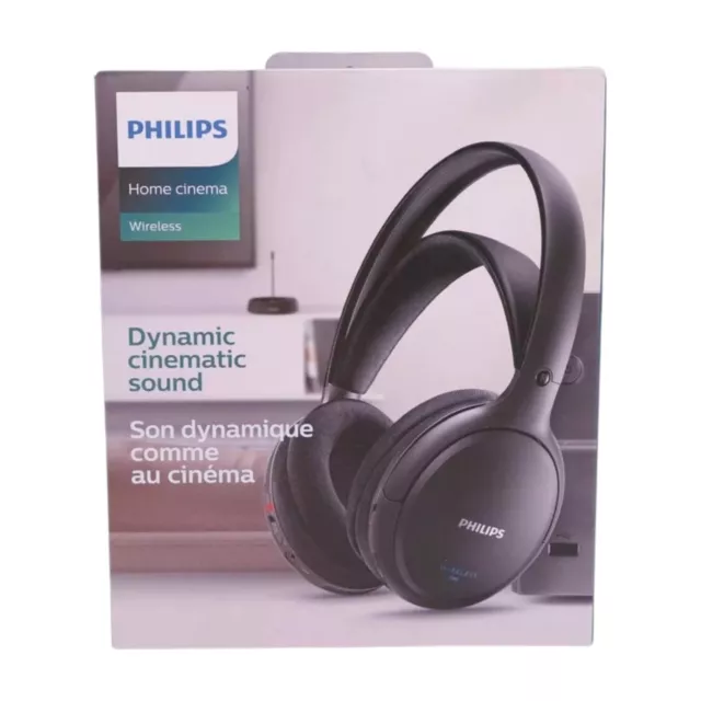 Philips SHC5200/10 kabelloser HiFi Kopfhörer 32mm Lautsprechertreiber schwarz