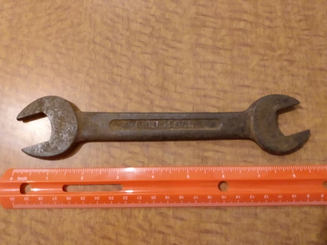 Craftsman 1031 VTG Double Open End Wrench, 7/8 • 25/32, FORGED IN U.S.A.