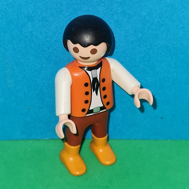 Personnage Playmobil Enfant - Cheveux Marron - Catégorie 5 Réf. 7 - Occasion Très Bon État