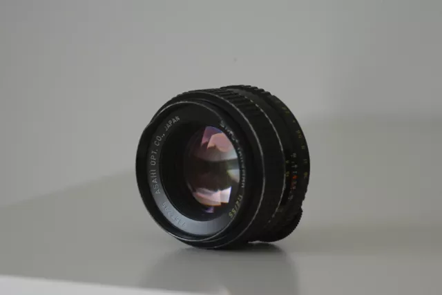 Pentax SMC Takumar 55mm f2 lens M42 screw mount SLR Asahi Japan