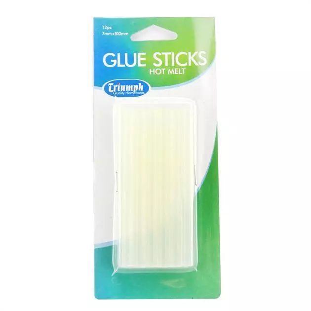 Triumph High Temperature Hot Glue Sticks 7mm x 100mm 12 Pack - P4082.12