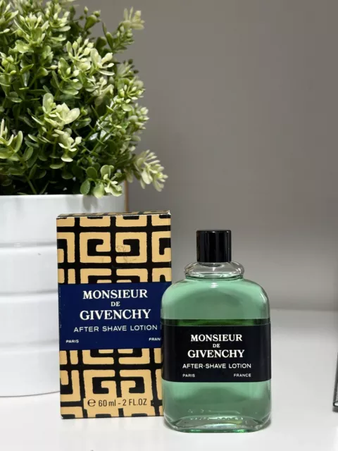 Monsieur De Givenchy After Shave Lotion 60Ml Splash New In Box Prebarcode Box