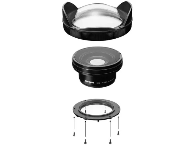 INON UWL-95S XD Wide Conversion Lens with Quick Graft + Dome Unit III A