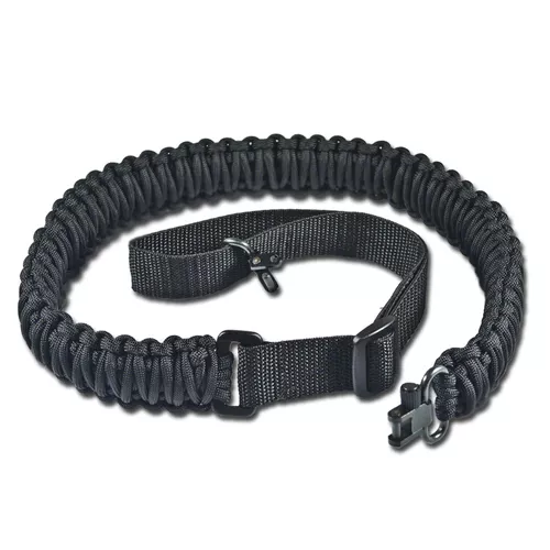 ** FREE SHIPPING ** Paracord Gun Rifle Shotgun Sling, Strap, Black, 2 Swivels