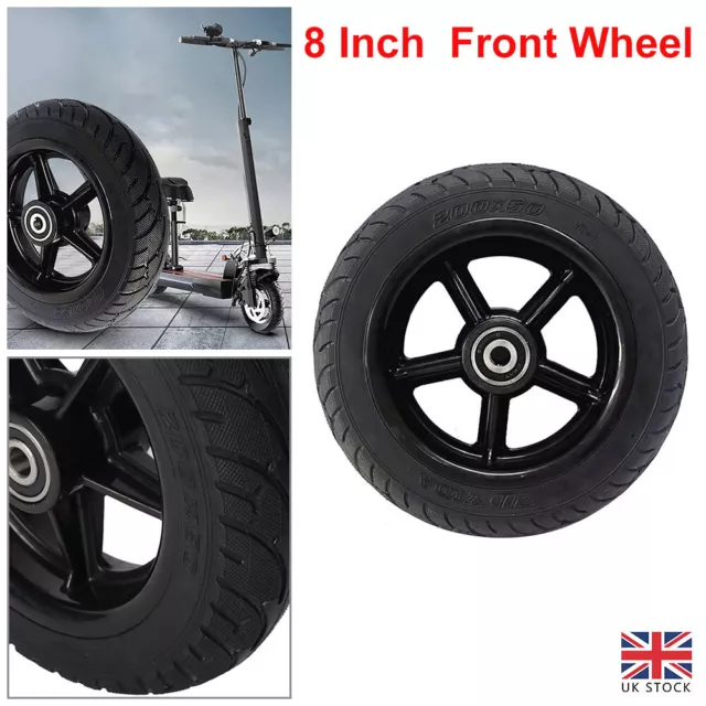 Front Rear Wheel 200*50 Solid Tyre Wheel Hub For 8Inch Electric Scooter Replace