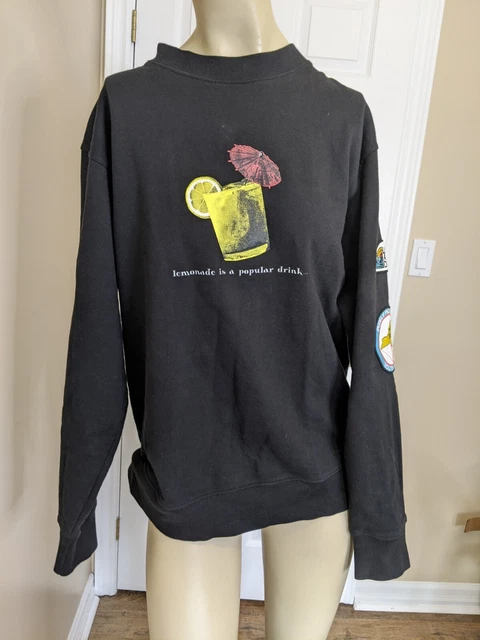 Lemar & Dauley lemonade black  sweatshirt New York lottery men's medium