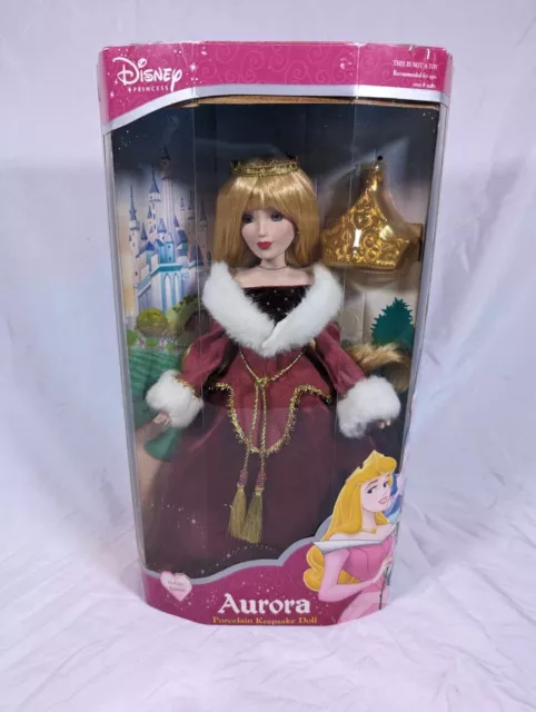 NEW 2003 DISNEY Sleeping Beauty Princess Aurora Porcelain Keepsake Doll