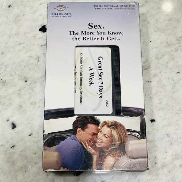 Vhs Sinclair Intimacy Institute Sex The More You Know The Better It Gets 7 Days 1999 Picclick
