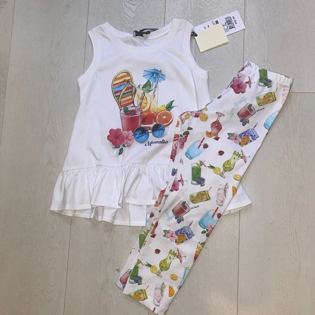 Monnalisa Cocktails Leggings Set