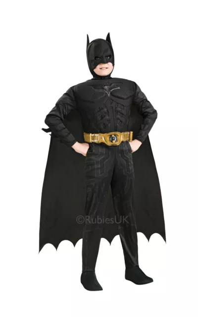 Boys Deluxe Dark Knight Muscle Chest Batman Costume