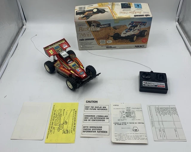 Vintage voiture RC Nipco Buggy Gumout Aero tuned fonctionnel retro filoguidé 80s