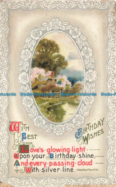 R670766 With Best Birthday Wishes. Wildt and Kray. Series. 761. 1911