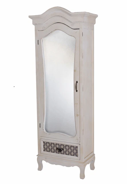 Armario Estilo Rústico Mueble de Espejo Armario Rústico Blanco Armario Nuevo