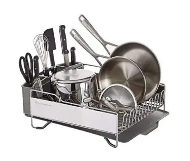 New KitchenAid Full Size Dish Rack Grey Large