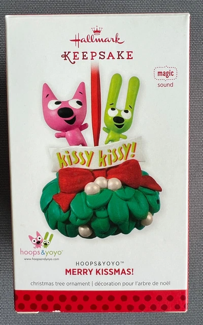 Hallmark Hoops and Yoyo Merry Kissmass! Kissy Kissy Ornament Magic Sound