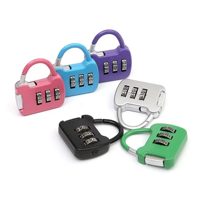 Lock Password Lock Luggage Padlock Dormitory Cabinet  Lock Backpack Zipper Lock