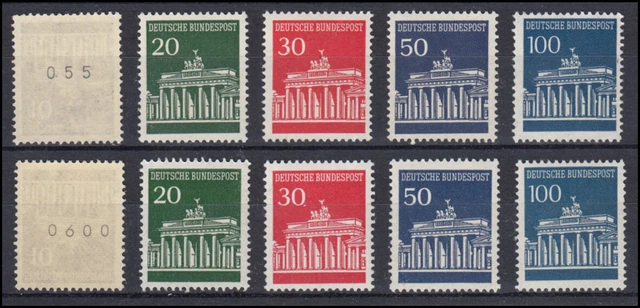 506-510v Brandenburger Tor - 2 Sätze, mit gerader und ungerader Zählnummer, **