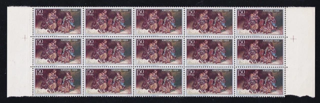 Spain Mint Stamp in Block of 15 Sc#1391 MNH