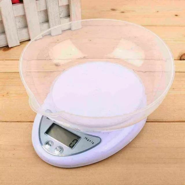 5kg LCD Digital Scales Kitchen Electronic Cooking Food Bowl Scale Measuring Tool