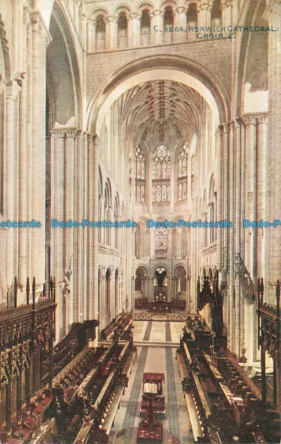 R670674 Norwich Cathedral. Choir E. The Photochrom. Celesque Series