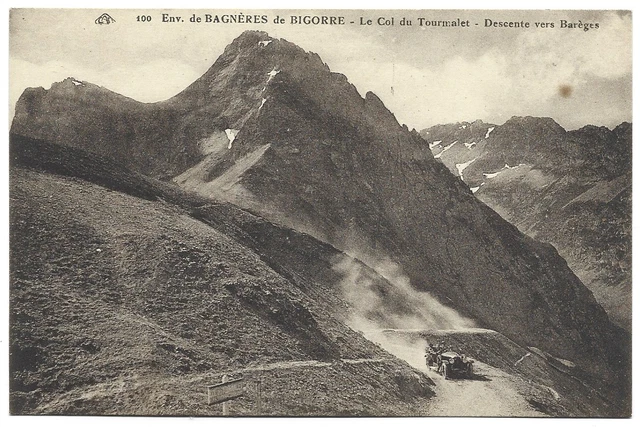 CPA "" Env. of Bagnères de Bigorre - Le Col du Tourmalet - descent to barges