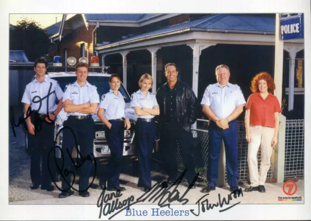 'BLUE HEELERS' Cast Signed Photograph - Australian Police Series - preprint