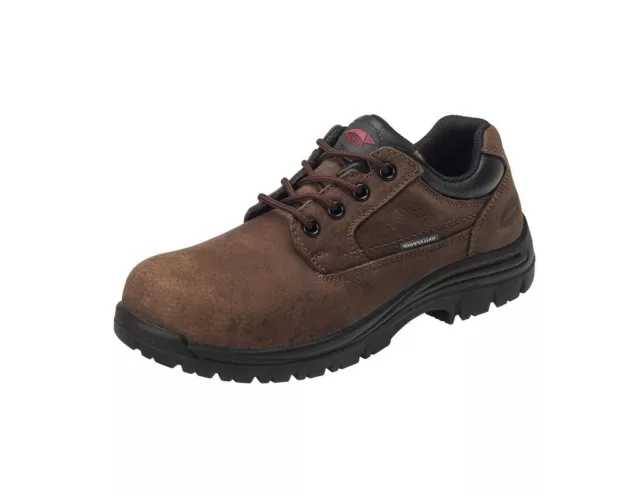 AVENGER WORK SHOES Men Foreman Composite Toe Leather 11.5 W Brown 7118 ...