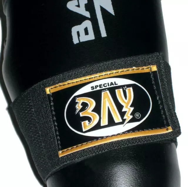 BAY® guanti semi-contatto Point Fighter neri kickboxing semi-tec protezione mani 3