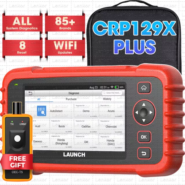 LAUNCH X431 CRP129X PLUS OBD2 Scanner All System Car Diagnostic Tool Code Reader