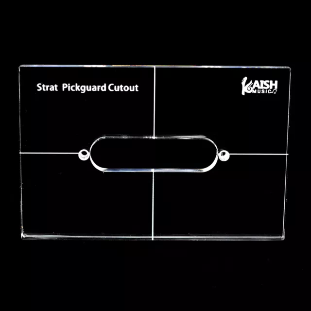 Acrylic Pickup Routing Template for Strat Guitar Body or Pickguard Rout